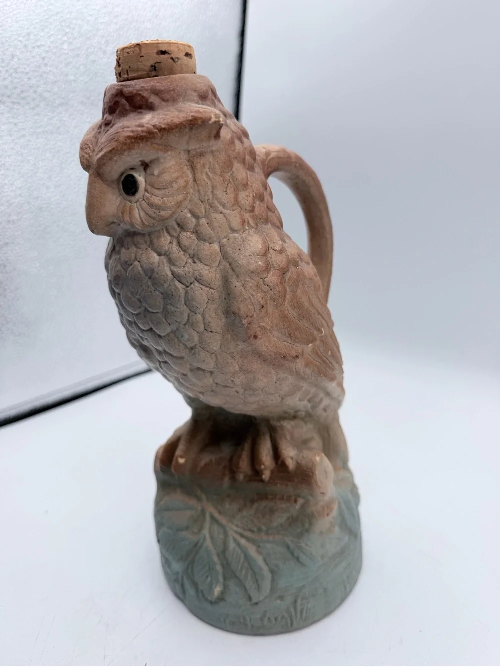 Vintage Wise Bird Decanter by Brush McCoy Pottery 1920’s